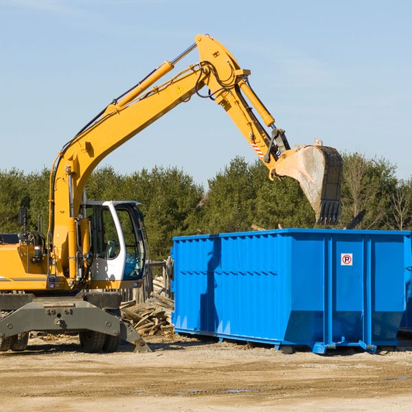 how long can i rent a residential dumpster for in Irene